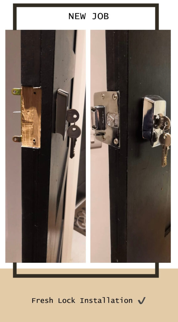 door lock installation